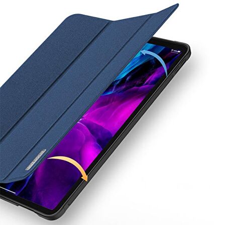 DUX DUCİS iPad Pro 12.9 (2021-2020-2018 )Kılıf Kalem Yerli Soft Tpu Mıknatıslı Domo Series Kılıf