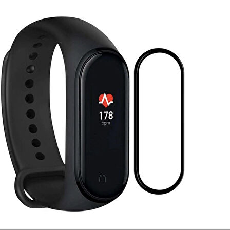 Xiaomi Mi Band 5 Ekran Koruyucu 3D Kavisli Full Kaplama Pmma