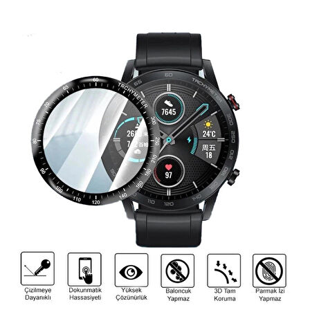 Honor Magic Watch 2 46MM Ekran Koruyucu 3D Kavisli Full Kaplama Pmma