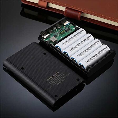 Ally Diy 50000 mAh Hızlı Şarj Powerbank Siyah Çizgili