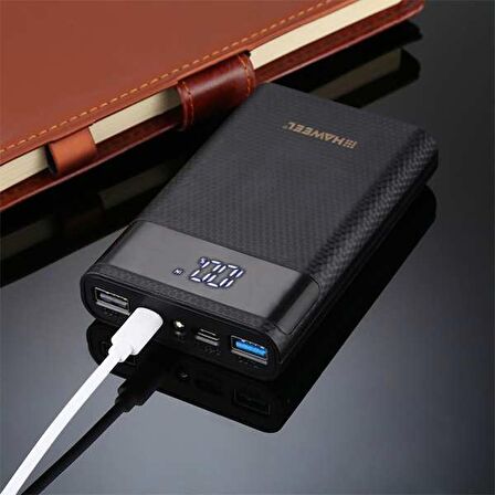 Ally Diy 50000 mAh Hızlı Şarj Powerbank Siyah Çizgili