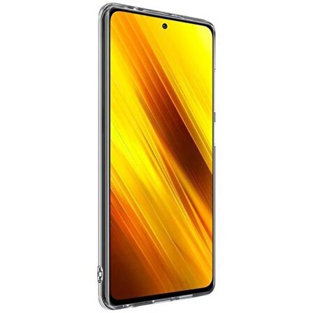 GOR Xiaomi Poco X3  Şeffaf Kamera Korumalı Ultra Slim Tpu Kılıf