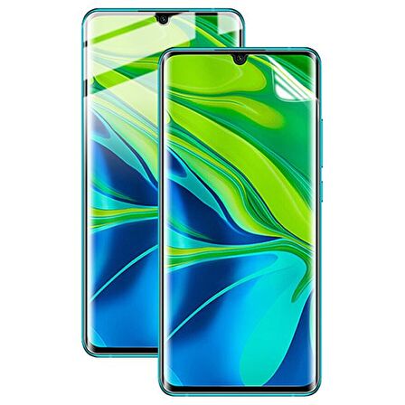 Xiaomi Mi Note 10 Pro-Note 10 Lite CC9 Pro 3D Full Membran Nano Hidrojel Film Ekran Koruyucu ŞEFFAF