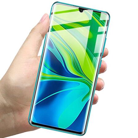 Xiaomi Mi Note 10 Pro-Note 10 Lite CC9 Pro 3D Full Membran Nano Hidrojel Film Ekran Koruyucu ŞEFFAF