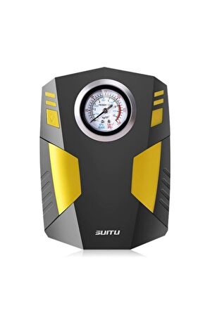 12v Taşınabilir Hava Pompası Kompresör Araç Lastik Şişirme Ve Tamir Seti Siyah