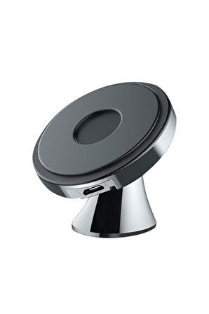 Ally F608 Wireless Şarj 360 Derece Donerli Araç Telefon Tutucu Siyah