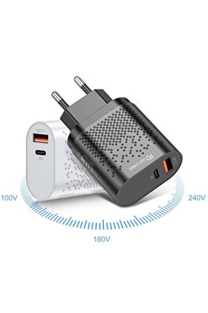 Uslion USB 18 Watt Hızlı Şarj Aleti Beyaz