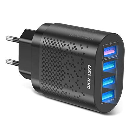 Uslion Bk-375 USB 48 Watt Hızlı Şarj Aleti Siyah