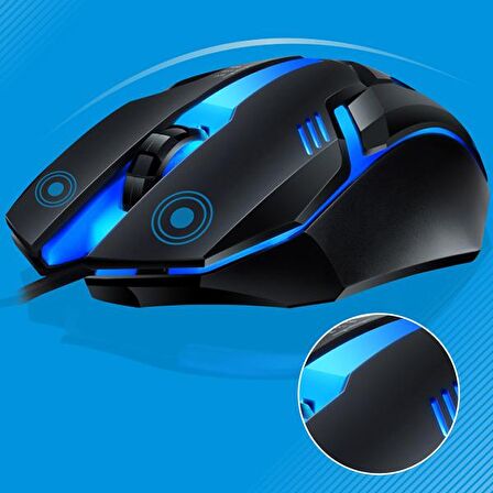 ALLY G21B Usb Led Işıklı Oyuncu Klavye Ve Mouse Set SİYAH