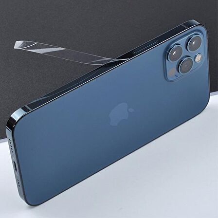 İPhone 12 6.1 Hidrojel Hayalet Yan Alt Üst Kamera Kaplama Film ŞEFFAF