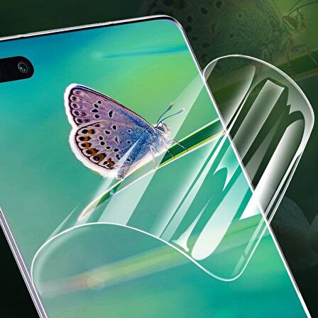 Xiaomi Poco X3 Full Kaplama Hidrojel Film Ekran Koruyucu ŞEFFAF