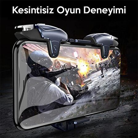 MEMO AK03 Çok fonksiyonlu Ayarlanabilir Joystick Tetik Gamepad Soğutucu RGB SİYAH