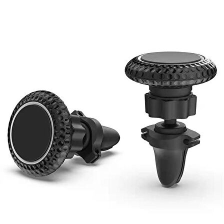 ALLY Magnetic Air Vent Mıknatıslı Araç Tutucu Kablo Klipsli SİYAH