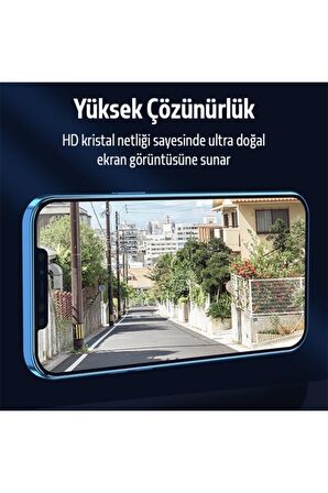 ALLY İPhone 12 Pro Max 5D Kavisli Full Tempered Cam Ekran Koruyucu SİYAH