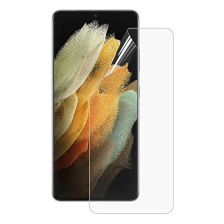 SM Galaxy S21 Ultra Full Membran Nano Hidrojel Film Ekran Koruyucu ŞEFFAF