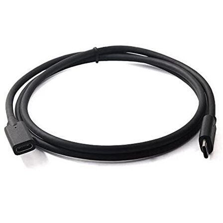 ALLY Usb Type-C to Type-C Uzatma Kablosu 1 Metre SİYAH