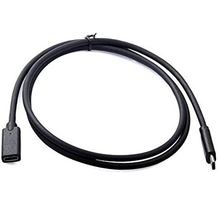 ALLY Usb Type-C to Type-C Uzatma Kablosu 1 Metre SİYAH