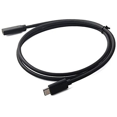 ALLY Usb Type-C to Type-C Uzatma Kablosu 1 Metre SİYAH