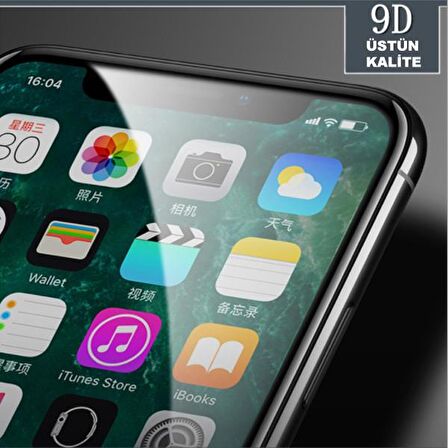 GOR İPhone 11 Pro Max -XS Max 9D Hardening Tempered Full Cam Ekran Koruyucu SİYAH
