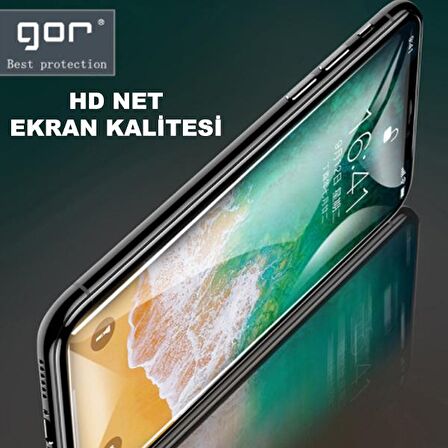 GOR iPhone 11 Pro - XS - X 5.8 9D Hardening Tempered Full Cam Ekran Koruyucu SİYAH