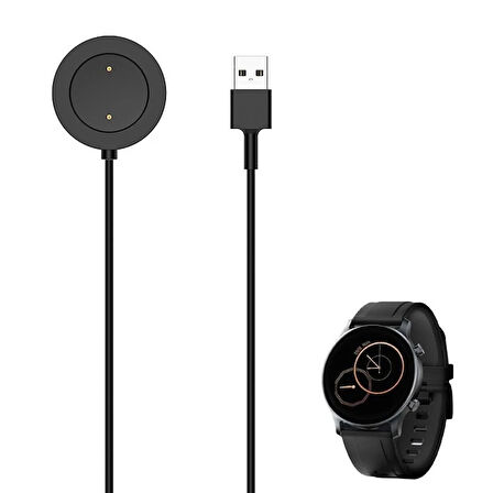 Haylou LS04 RS3 USB Manyetik Akıllı Saat Şarj Kablosu (Siyah)