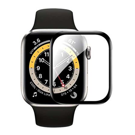 Apple Watch 7-8 41mm 3D PMMA Kavisli Full Cam Ekran Koruyucu PET