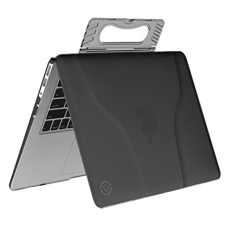 Ally Macbook Pro 13.3 M1 A2338 (2020-2021) Portatif Alt Üst Kılıf Çanta SİYAH