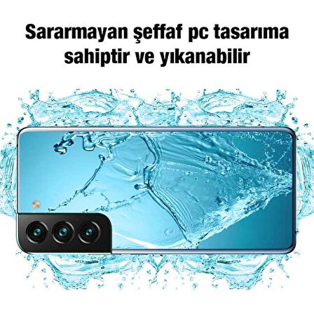 SM Galaxy S22 (SM-S901E) Kılıf Kamera Korumalı Şeffaf Silikon Kılıf