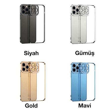 iPhone 12 Pro Fashion Series Renkli Kenar Lazer Çerçeveli Kılıf