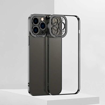 iPhone 12 Pro Fashion Series Renkli Kenar Lazer Çerçeveli Kılıf