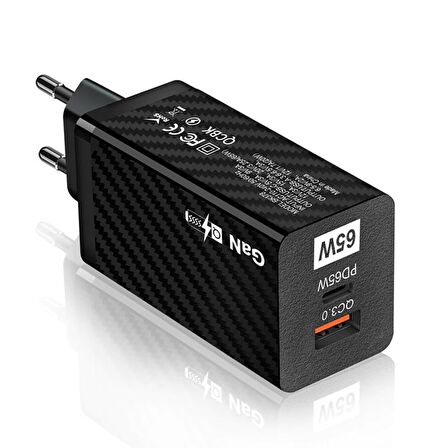 Ally PD Type-C 65 Watt Hızlı Şarj Aleti Siyah
