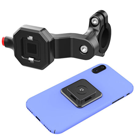 Ally 146A 360 Derece Dönebilen Bisiklet Gidonu Telefon Tutucu Stand SİYAH