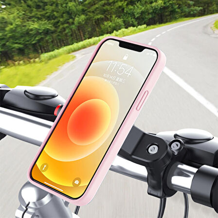 Ally 146A 360 Derece Dönebilen Bisiklet Gidonu Telefon Tutucu Stand SİYAH