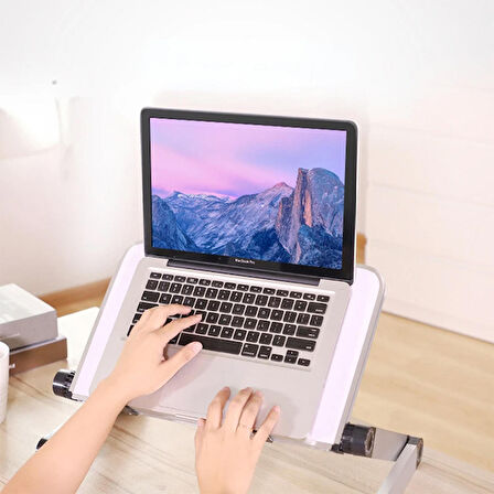 Ally YL-805 Katlanabilir Fanlı Dizüstü Laptop Standı SİYAH
