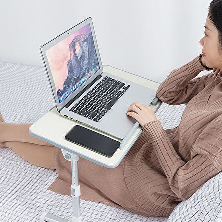 Ally Çok Fonksiyonlu Ayarlı Notebook Laptop Standı Çalışma Masası GRİ