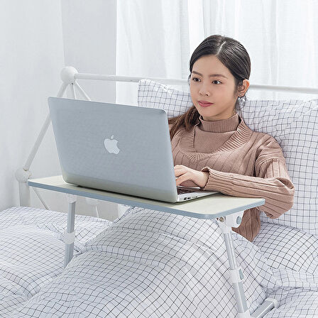 Ally Çok Fonksiyonlu Ayarlı Notebook Laptop Standı Çalışma Masası GRİ