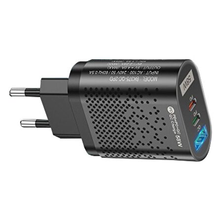 Uslion Type-C Hızlı Şarj Aleti Siyah