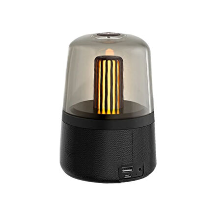 BS585 Masaüstü Gece Lambası Bluetooth Hoparlör (Siyah)