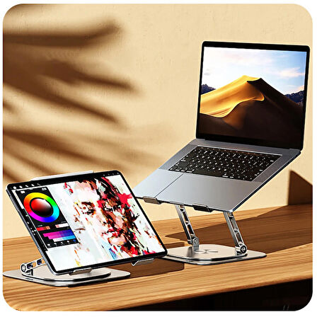 MC S61 360° Dönebilen Soğutucu Masaüstü Laptop Standı