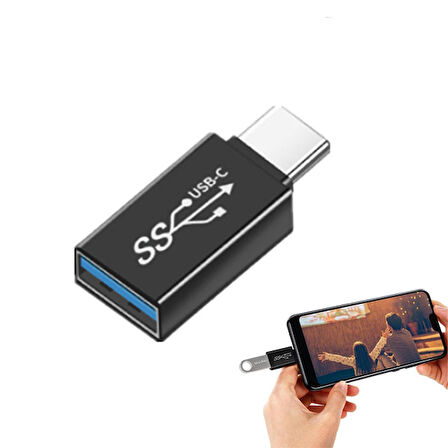 ALLY Dişi USB to Type-C OTG Çevirici Dönüştürücü Adaptör