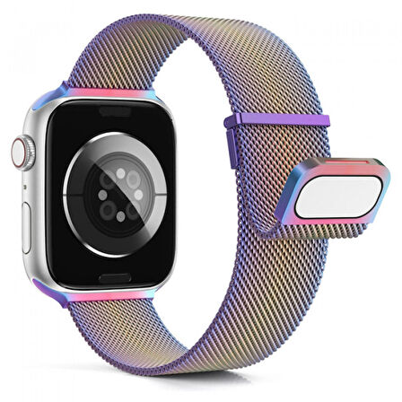 Ally Apple Watch 7-8 45mm 6-5-4 44mm Kayış Kordon Metal Milano Loop 3-2-1 42mm