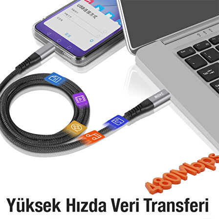 240W Type-C To Type-C Laptop Telefon Hızlı Data ve Şarj Kablosu
