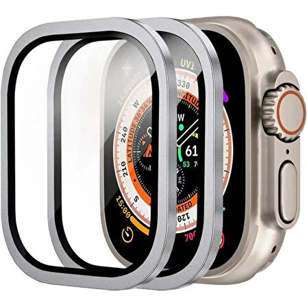 Apple Watch Ultra 49MM Ekran Koruyucu (Gümüş)