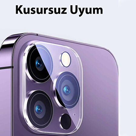 iPhone 15 Pro-15 Pro Max Premium Kamera Lens Koruma Camı