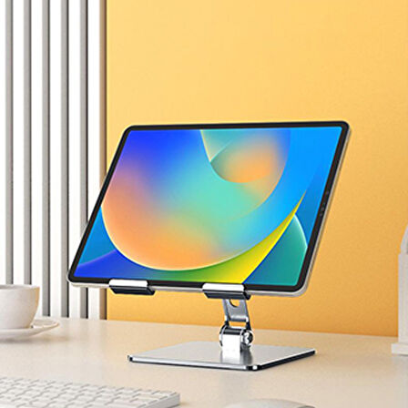 Metal Masaüstü Ayarlanabilir Tablet Tutucu Masa Standı MT1341 (Gri)