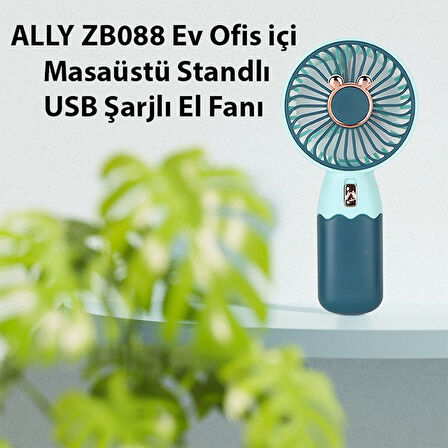 ALLY ZB088 Ev Ofis için Masaüstü Standli USB Sarjli El Fani