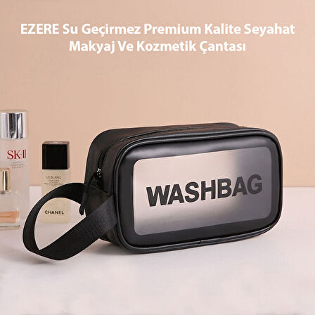 EZERE 3 Parça Su Geçirmez Premium Kalite Seyahat, Makyaj Ve Kozmetik Çantasi