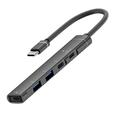Ally HB01 5In1 Type C Dönüştürücü  Adaptör Hub Çoklayıcı