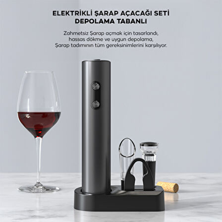 EZERE  Otomatik Şarap Açacağı Tirbuşon Seti Şarap açma seti