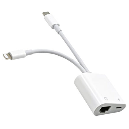 ALLY Type-C To Lightning RJ45 Dönüştürücü Adaptör Ethernet Kablosu